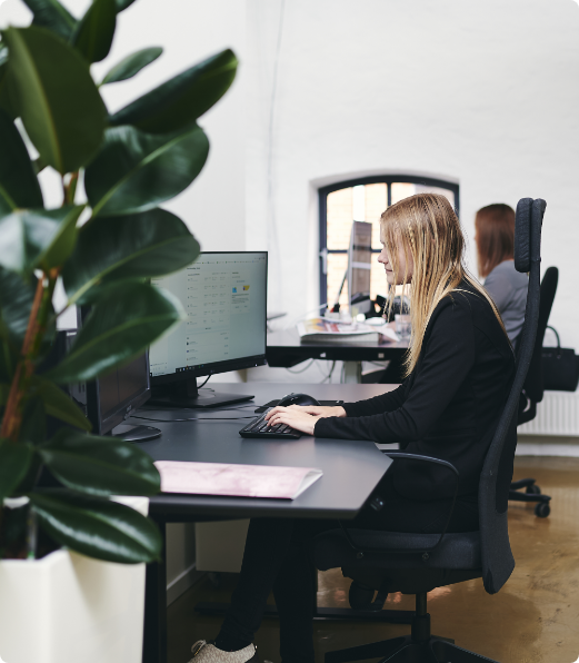Medarbejder i arbejde hos Adtention